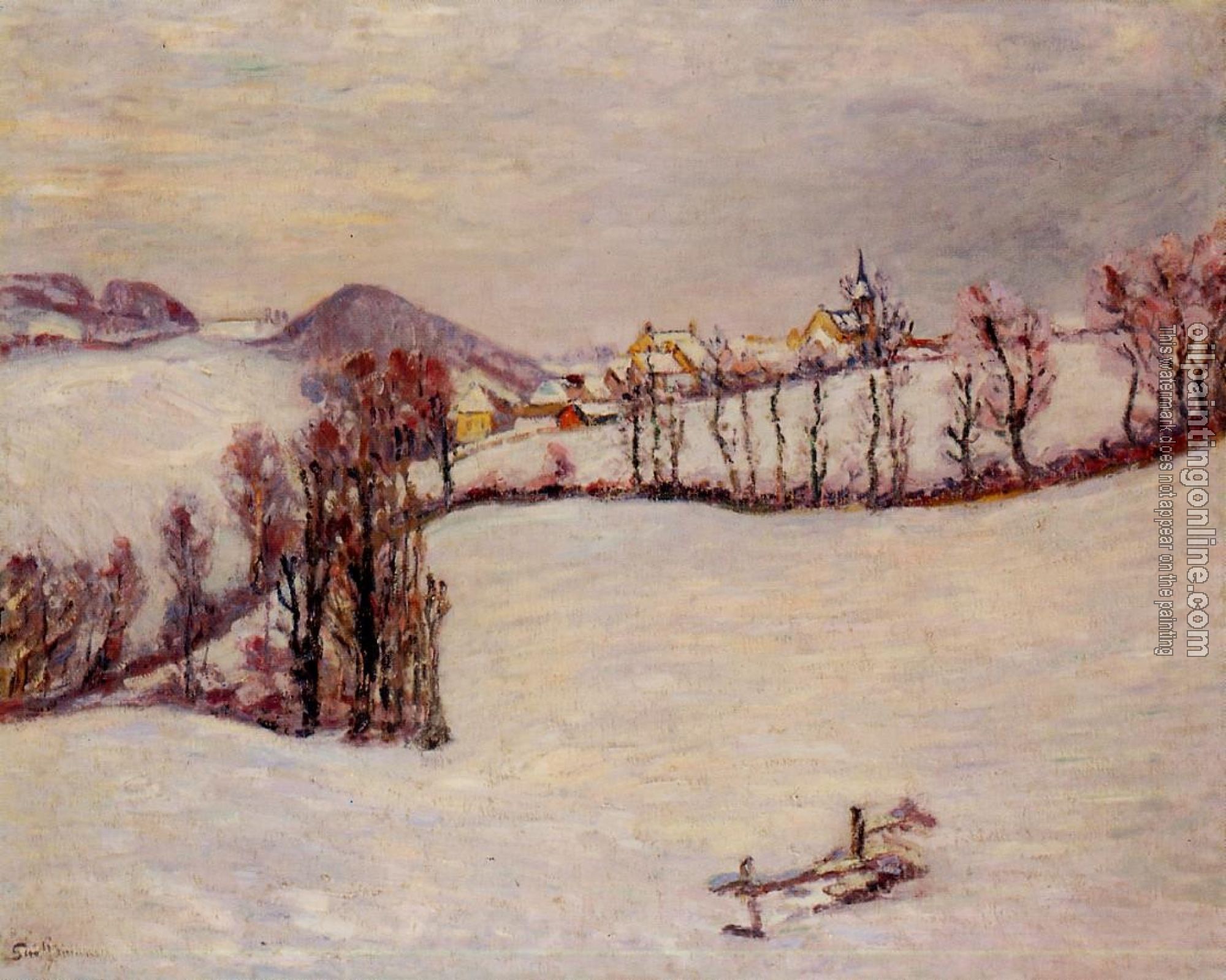 Guillaumin, Armand - Sanit-Sauves in the Snow